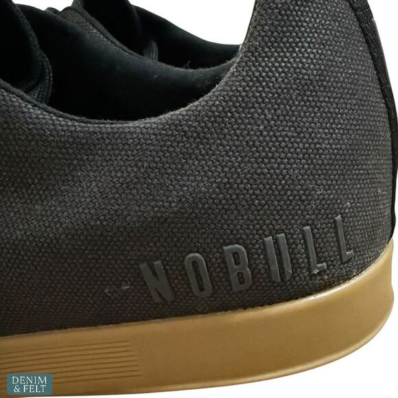 NOBULL Men’s Black Gum Canvas Trainer Shoes/Sneakers Size 13.5 US - Picture 11 of 16